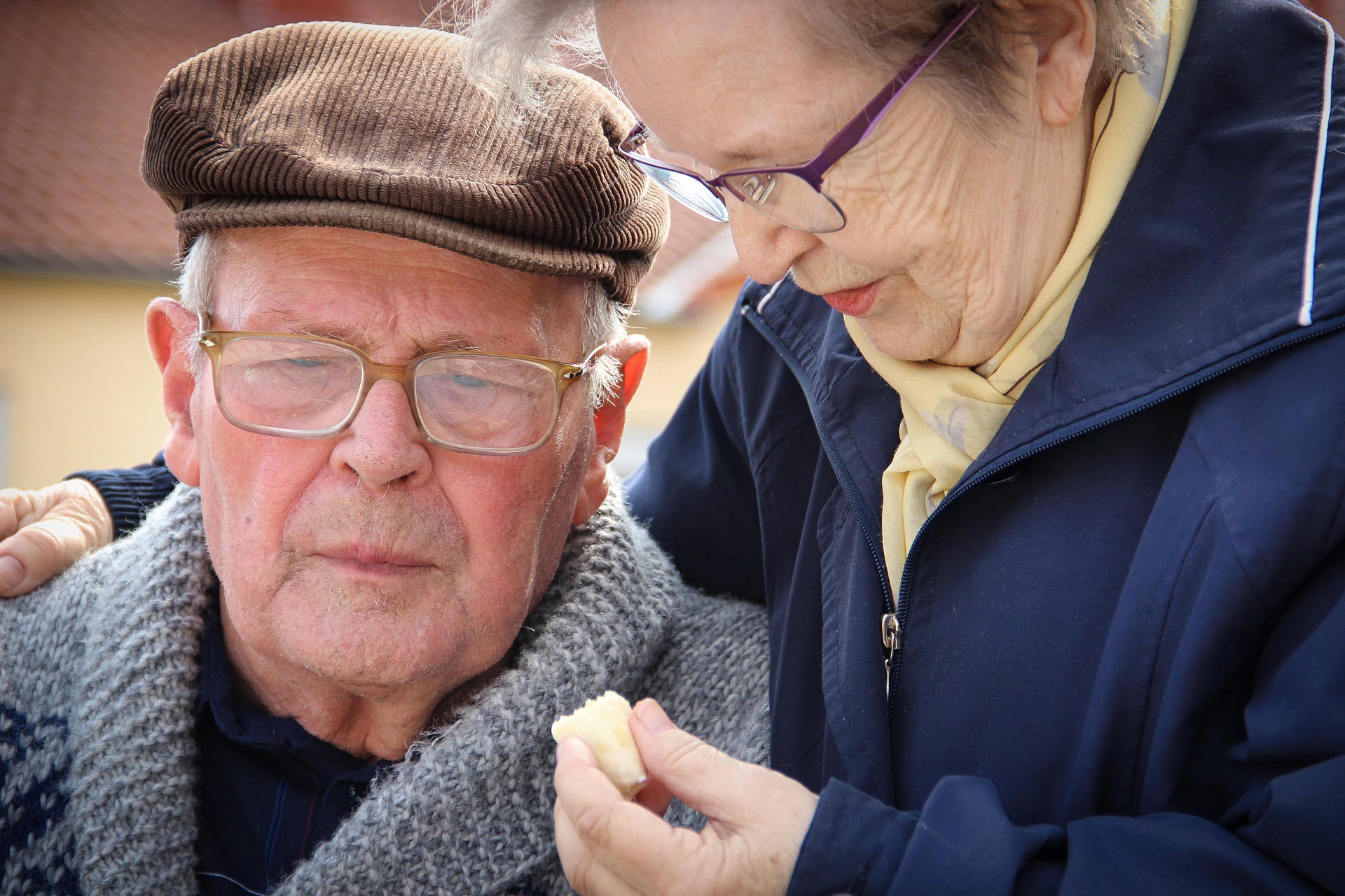 Senior citizen couple